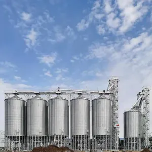 Silos recipiente para armazenar grão 50 t-10000t, recipiente de armazenamento de grão de silos de aço inoxidável