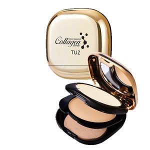 Tuz คอนซีลเลอร์คอลลาเจนแป้งรองพื้นแบบกดสองชั้นคอนซีลเลอร์คอนซีลเลอร์ให้ความชุ่มชื้นติดทนนานควบคุมความมันนู้ด0231แต่งหน้า - Product Image 5