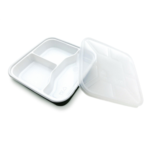 Source Factory Customization <strong>Square</strong> PP Microwave Safe Takeout <strong>Plastic</strong> Takeaway Food <strong>Containers</strong> with Divide for Fast Food - Product Image 5