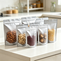 Pochette souple mate personnalisée avec logo, résistante à l'humidité, de qualité alimentaire, sans BPA, emballage scellé pour le stockage des aliments Fujinplastic Z3