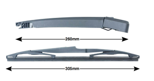 KRBA-O1A15 <span class=keywords><strong>parabrezza</strong></span> braccio del Tergicristallo Posteriore e montaggio della Lama per <span class=keywords><strong>OPEL</strong></span> <span class=keywords><strong>ASTRA</strong></span> <span class=keywords><strong>J</strong></span> sport Tourer 2010 anno 305 millimetri lama e 260 millimetri braccio - Product Image 6