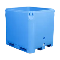 Bac de stockage isotherme en plastique de 1000 L pour fruits de mer, poissons et marchandises - Équipement de stockage efficace