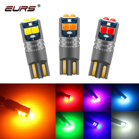 Nouvelle Lampe LED Canbus EURS 12V T10 W5W 3030 6SMD 10SMD pour Plaque d'Immatriculation et Clignotant de Voiture avec Décodage