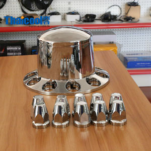 Nouveau cache-<span class=keywords><strong>roue</strong></span> d'essieu arrière <span class=keywords><strong>de</strong></span> camion en plastique ABS chromé amovible rond, écrou <span class=keywords><strong>de</strong></span> <span class=keywords><strong>roue</strong></span>, robuste - Product Image 1