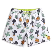 Shorts de bain pour garçon personnalisés OEM avec impression par sublimation, motif animalier, dessin animé, patchwork à carreaux