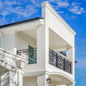 Hiện đại sang trọng ngoài trời wrought <span class=keywords><strong>s</strong></span>ắt ban công lan can Thiết kế thủ công cho lan can & tay vịn - Product Image 2