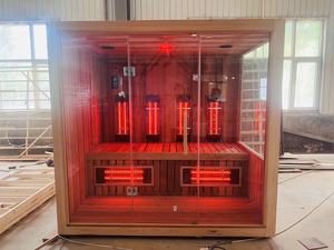 TRIUNITY SAUNA Sauna a Vapore e a Legna per 10 Persone, Bagno Turco Prefabbricato - Product Image 5