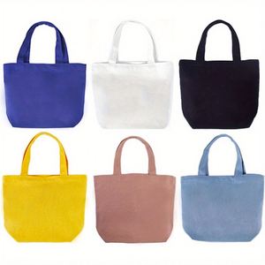 Bolsa de Mano Grande de Lona Reciclada con Cierre y Asa al Hombro, Personalizable con Letras y Colores, para la Playa o Compras, Venta al Por Mayor - Product Image 1