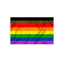 Drapeau arc-en-ciel Durable 100% Polyester de haute qualité, drapeau de fierté Gay, drapeau arc-en-ciel