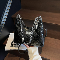 Sacs à bandoulière en cuir PU matelassé de luxe pour femmes, sacs à main à fermeture éclair de marque célèbre, sacs à main à la mode