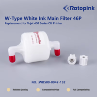 Filtre principal d'encre blanche de type W Ratopink WB500-0047-132 46P, remplacement pour imprimante CIJ série V-jet 400