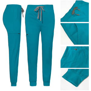Nuevo Color <span class=keywords><strong>de</strong></span> manga corta para mujer, traje elástico <span class=keywords><strong>de</strong></span> secado rápido, quirófano, conjunto <span class=keywords><strong>de</strong></span> uniforme <span class=keywords><strong>de</strong></span> <span class=keywords><strong>enfermera</strong></span>, uniforme <span class=keywords><strong>de</strong></span> salón <span class=keywords><strong>de</strong></span> belleza - Product Image 4