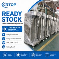 Secador por Pulverización de Laboratorio de Acero Inoxidable Crtop con Pantalla Táctil y Opciones de Boquillas para Pruebas de Procesamiento de Polvo en Pequeños Lotes