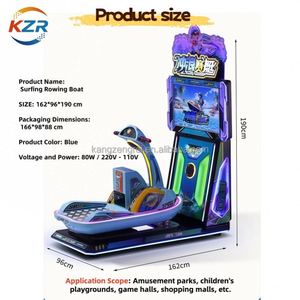 Nouvelle machine de jeu de bateau de surf à monnayeur, équipement de jeu électronique pour enfants du parc d'attractions Electric Knight - Product Image 6