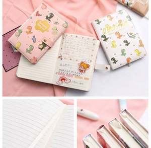 Set de Regalo Coreano con Cuaderno, Bolígrafo de Ocho Colores, Cinta Adhesiva y Pegatinas, Set de Papelería Promocional para Estudiantes - Product Image 5