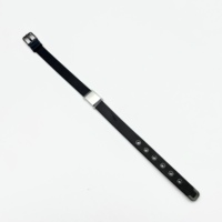 Bracelets de mode en caoutchouc souple pour hommes et femmes, barre en acier inoxydable