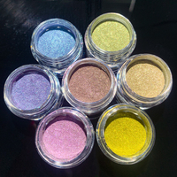 Poudre magnétique effet miroir, perles de verre cristal brillant effet œil de chat, pigment caméléon pour nail art et vernis gel