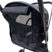 Poussette de jogging compacte noire professionnelle OEM en gros - Poussette légère pour bébés pour les promenades en quartier et l'usage quotidien (0-3 ans)