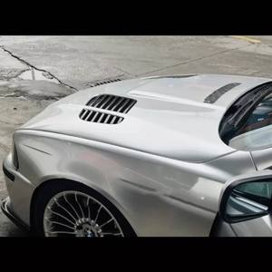 Cubierta de la cabeza del capó deportivo para <span class=keywords><strong>BMW</strong></span> Serie 5 E39, modelo <span class=keywords><strong>GTR</strong></span> modificado <span class=keywords><strong>M5</strong></span> de fibra de carbono con recortes de parachoques de escape de agujero abierto para actualización - Product Image 3