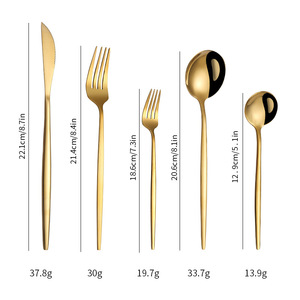 <span class=keywords><strong>Set</strong></span> di posate in acciaio inossidabile <span class=keywords><strong>titanio</strong></span> nero e oro da 24 pezzi, molto venduto, con <span class=keywords><strong>coltelli</strong></span>, forchette e cucchiai lucidati a specchio, con scatola portatile. - Product Image 2