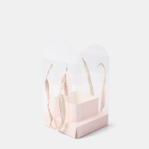 Vente en gros Boîte à fleurs carrée entièrement transparente en PVC design portable Emballage en <span class=keywords><strong>pot</strong></span> de plantes vertes Boîtes cadeaux en plastique - Product Image 5
