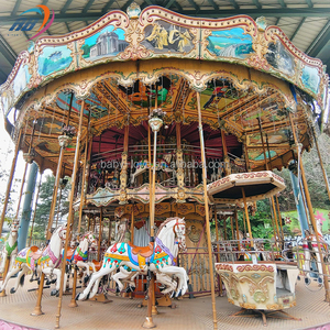 Animal Theme Swing Horse Ride Fabricante Rotación <span class=keywords><strong>Parque</strong></span> eléctrico Paseos Modelo <span class=keywords><strong>Parque</strong></span> de atracciones Producto Carrusel - Product Image 1