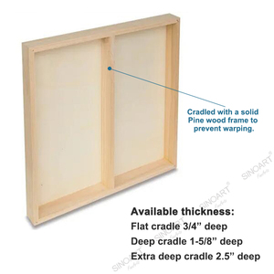 Tùy Chỉnh Titan Trắng Acrylic Gesso Từ Gỗ Nghệ Sĩ <span class=keywords><strong>Canvas</strong></span> Ban Cho Bức Tranh - Product Image 3