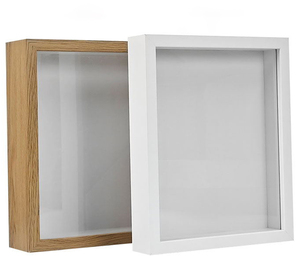 Bán Buôn 3D Sâu Hình Ảnh Bóng Hộp 8 ''10' 'Đen Gỗ Hoa Khô Khung Gỗ Cho Trang Trí Sử Dụng Khung Ảnh - Product Image 1