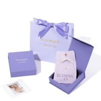 Boîte d'expédition de bijoux de luxe carrée en carton ondulé violet, recyclable, avec impression UV et logo personnalisé, nouveau design, pour l'aviation