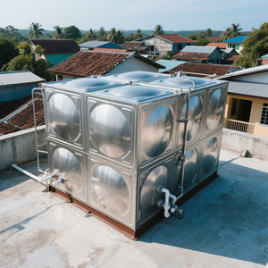 ถังสเตนเลสสตีลเชื่อมส่วน220V ขนาดใหญ่สำหรับเก็บและบำบัดน้ำใต้ดิน - Product Image 4