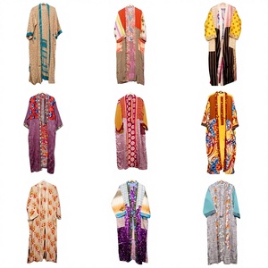 Kimono de Seda 100% de Alta Calidad, Elegante, Estampado, con Logotipo Personalizable, Transpirable, Suave, para Primavera, Verano y Otoño - Product Image 1