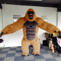 Costume de mascotte de gorille gonflable Funtoys Ape 2,6 m Costume de mascotte King Kong Cosplay Mascotte Thème Déguisement Carnaval