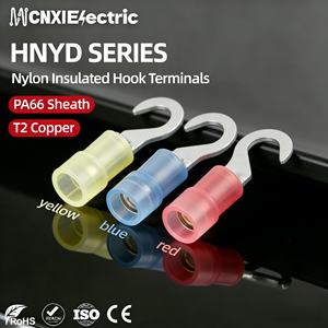 HHNYD bornes de câble en cuivre QWT PVC Nylon anneau <span class=keywords><strong>pré</strong></span>-isolé bêche U broche forme connecteur à sertir électrique anneau bêche U broche - Product Image 1