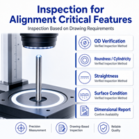 Goupille de guidage d'alignement pour connecteur optique MPO en acier inoxydable, sur mesure pour composant de précision tourné et broché CNC