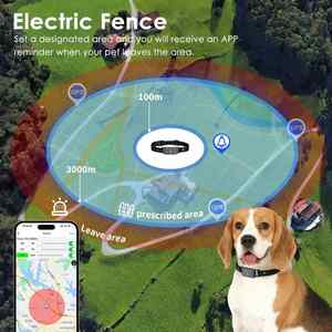 Collar con Rastreador GPS Inteligente Antipérdida para Mascotas, Perros y Gatos, Seguimiento en Tiempo Real, Bluetooth, Resistente al Agua IPx6, Más de 20 Horas de Duración de la Batería - Product Image 3