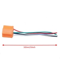 Base de Relé de Cobre para Coche, 5 Pines, 5.6 Pulgadas de Longitud de Cable, Enchufe de Terminal, Base de Relé de Baquelita, 12V 5 Pines 40A, Relé para Coche