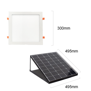 Solar LED Skylight 50W 2 Pieces of 300mm Solar Adjustable With Radar <b>Sensor</b> <b>Indoor</b> Home and Office Ceiling <b>Lights</b> 50W 300mm*2 50 - Product Image 1
