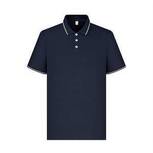 Polo à manches courtes pour hommes, couleur unie, évacuation de l'humidité, vêtements de travail, usage quotidien - Product Image 3