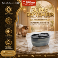 Sistem Filtrasi Tempat Minum Anjing Kucing Fountain Eye 2.3L Langsung dari Pabrik, Pompa 220 Liter, Pembersih Arang Aktif, 1.5W 5V USB 0.5KG