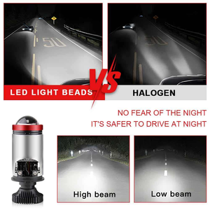 Systèmes d'éclairage automobile Mini projecteur de phare H4 Bi LED M01T 12V 8000LM 6000K Adaptation universelle Faisceau haut/bas - Product Image 3