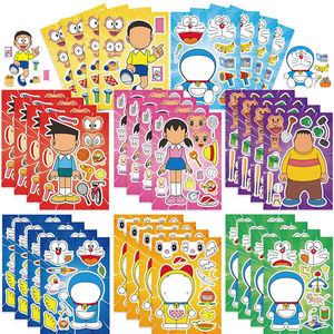 Nouveaux autocollants éducatifs de dessin animé mignons <span class=keywords><strong>Dora</strong></span> Nobita à faire soi-même, jouets de décoration pour la chambre, autocollants pour tasses, puzzles pour enfants - Product Image 1