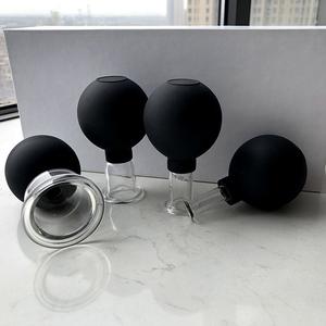 Glas-Schröpfset Silikon-Vakuum-Saugmassage-Cups Lymphtherapie-Sets Professionelles Schröpfset - Product Image 1