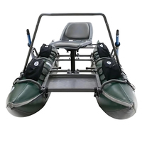 Fabricants Personnaliser Double 3.6m 2.6m Catamaran Leurre Bateau Pliable PVC Gonflable Bateau de Pêche, Catamaran à Cadre en Aluminium