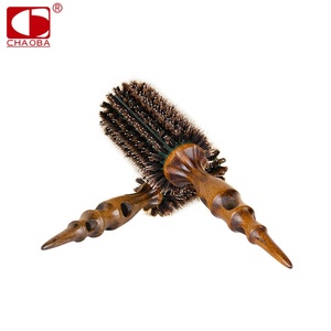 Cepillo Redondo Profesional de Venta Caliente, Duradero, con Mango de Madera Ligero, Cerdas de Jabalí, Resistente al Calor, con Púas de Poliamida - Product Image 3