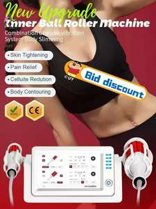 Macchina per Massaggio con Rullo a Sfera Interno con Manico Piccolo e Grande, Sistema di Micro Vibrazione per Dimagrimento Corpo - Product Image 2