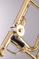 OEM Tenor Trombone Brass Material Bb/F Key Gold Tuning Slide Marching Band & Orchestra Musical Instrument