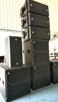 Système de haut-parleurs Line Array 3 voies PWS312CX avec haut-parleur coaxial de 12 pouces, moteurs NEO et module d'amplification Powavesound