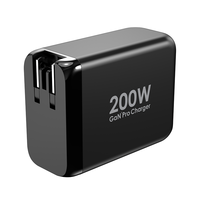 Technologie GaN 200W Type C alimentation USB C PD bloc de chargeur mural rapide Compatible pour iPhone 13 12 Pro Max pour MacBook