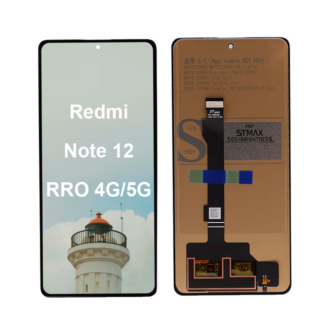 Mobile Display Incell LCD Screen Assembly Redmi Note 12 Pro 4G 5G Touch Screen Factory Quality with Stable Production Supply