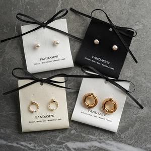 Joyería pendiente tarjetero venta al por mayor mujeres lujo pendiente joyería mostrar tarjetas y anillos joyería colgar etiqueta - Product Image 6